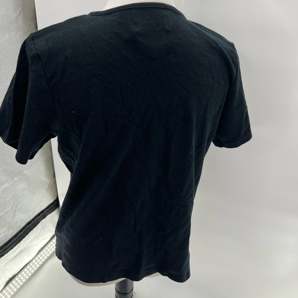 QUACKER FACTORY Black Short Sleeve Studded Shirt Size M - Picture 5 of 5